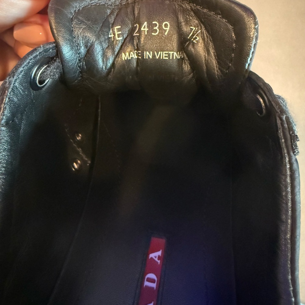 Prada Men's Black Sneakers - Picture 3 of 3